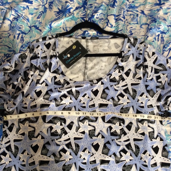 💙⭐️🆕 NWT Charlie’s Project Starfish Perfect Tee/Tunic - Picture 5 of 5